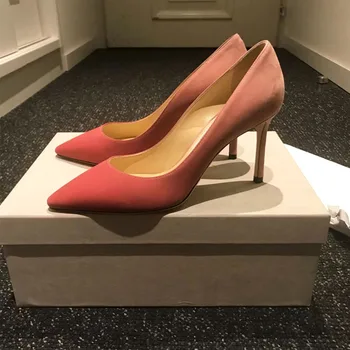 kmeioo classic shoes woman dress high heels Gradient pumps shallow thin heel pointed toe pink stiletto basic office ladies shoes 
kmeioo classic shoes woman dress high heels Gradient pumps shallow thin heel pointed toe pink stiletto basic office ladies shoes