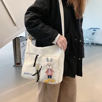 Women's Bags Casual Totes Canvas Shoulder Crossbody Bag Ladies Cartoon Cute Ins Style Large Capacity New Fashion Casual
Women's Bags Casual Totes Canvas Shoulder Crossbody Bag Ladies Cartoon Cute Ins Style Large Capacity New Fashion Casual