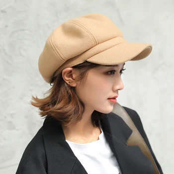 Paris Girl Fashion Wool Solid Beret Women Autumn Winter Octagonal Cap Painter Newsboy Caps Yellow Beret Hats
Paris Girl Fashion Wool Solid Beret Women Autumn Winter Octagonal Cap Painter Newsboy Caps Yellow Beret Hats