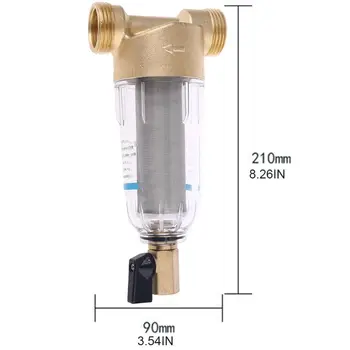 Water Filter Front Purifier Tap Water Pipeline Pre-Filter Remove Rust Contaminan
Water Filter Front Purifier Tap Water Pipeline Pre-Filter Remove Rust Contaminan