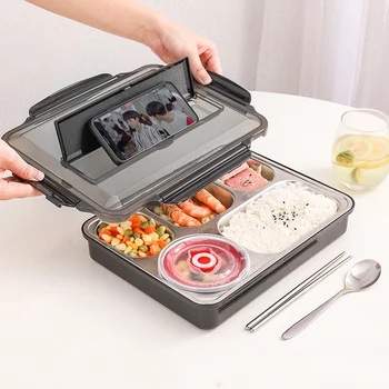 3/4/5 Grids Insulated Lunch Box for Office School Kids Bento Box SUS 304 Stainless Steel Food Container Thermos for Food Warmer 
3/4/5 Grids Insulated Lunch Box for Office School Kids Bento Box SUS 304 Stainless Steel Food Container Thermos for Food Warmer