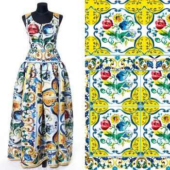 Factory custom Italian brand polyester printed fabric cloth 145 cm width women's children shirt dress apparel fabric
Factory custom Italian brand polyester printed fabric cloth 145 cm width women's children shirt dress apparel fabric