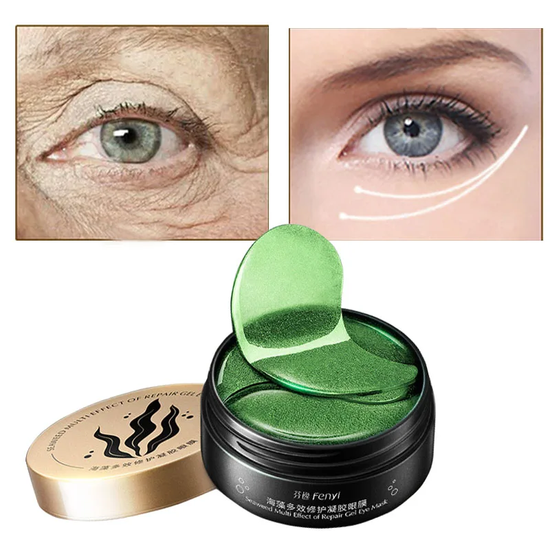 Collagen Patches For Eyes Hydrogel Mask Ageless Against Wrinkles Dark Circles Bags Pad Seaweed Green Sleeping Eye Patch 60PCS LQ
Collagen Patches For Eyes Hydrogel Mask Ageless Against Wrinkles Dark Circles Bags Pad Seaweed Green Sleeping Eye Patch 60PCS LQ