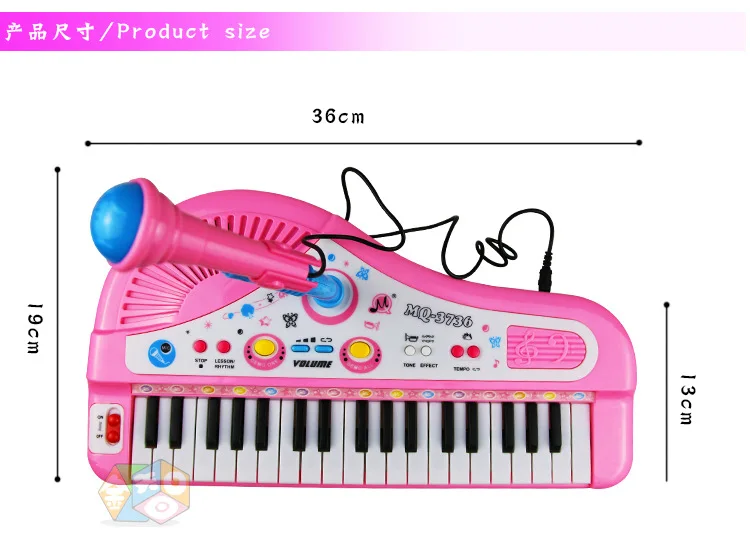 Children Mini Electronic Keyboard Multi-functional 37 Key Percussion Piano Charging with Microphone Baby Musical Instrument Toy
Children Mini Electronic Keyboard Multi-functional 37 Key Percussion Piano Charging with Microphone Baby Musical Instrument Toy