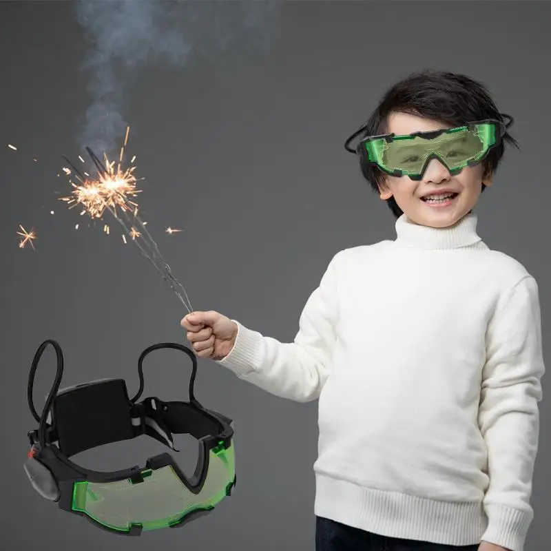 Adjustable Elastic Band Night Vision Goggles Glasses Eye Shield Protection Glasses Cool Green Lens Eye Shield With LED
Adjustable Elastic Band Night Vision Goggles Glasses Eye Shield Protection Glasses Cool Green Lens Eye Shield With LED