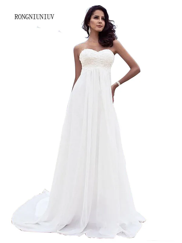 2019 Beach Wedding Dresses Chiffion Length Vestidos De Novia Lace Up Beaded Plus Size Boho Bridal Gowns
2019 Beach Wedding Dresses Chiffion Length Vestidos De Novia Lace Up Beaded Plus Size Boho Bridal Gowns