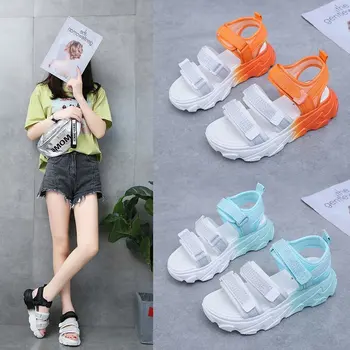 2020 Roman Female Sports Sandals Women Shoes Summer Platform Sandals Women Beach Shoes Rubber Wedges Shoes for Women Sandalen 
2020 Roman Female Sports Sandals Women Shoes Summer Platform Sandals Women Beach Shoes Rubber Wedges Shoes for Women Sandalen