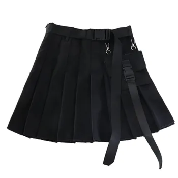 Lychee Girls Solid Color Pleated Women Skirt Preppy Mini Summer Lady Skirts Bottoms Buckle Belt Pocket Female Skirt Bottom 
Lychee Girls Solid Color Pleated Women Skirt Preppy Mini Summer Lady Skirts Bottoms Buckle Belt Pocket Female Skirt Bottom