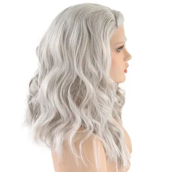 Bombshell Grey 13*3 Synthetic Lace Front Wig Loose Wave Short Wig Non-glue Heat Resistant Fiber Long Shoulder Wig Female Wig
Bombshell Grey 13*3 Synthetic Lace Front Wig Loose Wave Short Wig Non-glue Heat Resistant Fiber Long Shoulder Wig Female Wig