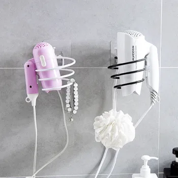 Iron hair dryer rack bathroom storage stand free punching frame home wall mounted fan holder YHJ112504
Iron hair dryer rack bathroom storage stand free punching frame home wall mounted fan holder YHJ112504