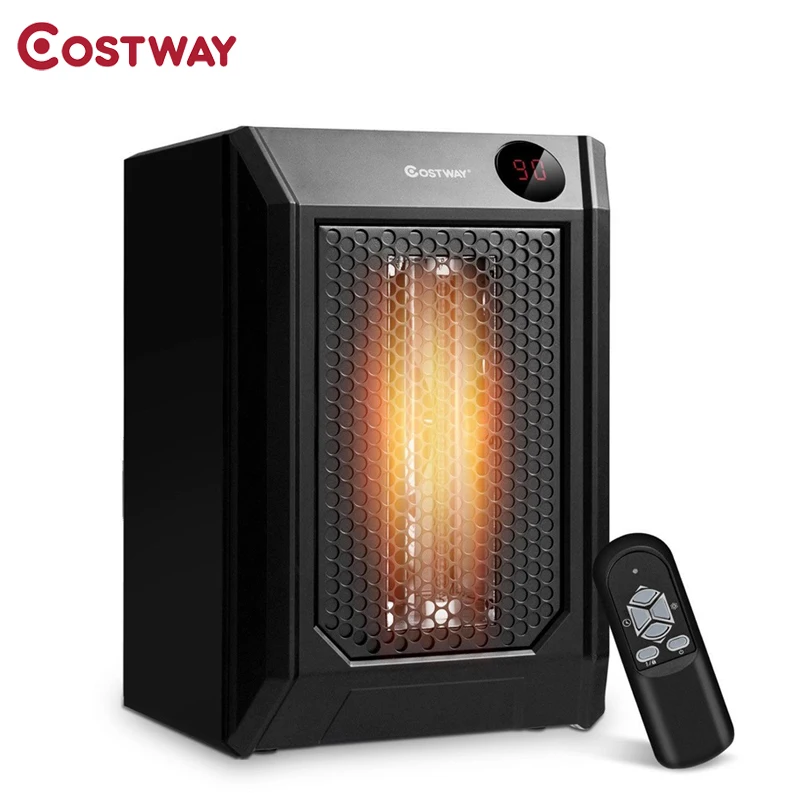 COSTWAY 1500 W Remote Control Portable Electric Digital Quartz Space Heater Overheat Protection Infrared Home Heaters EP23761
COSTWAY 1500 W Remote Control Portable Electric Digital Quartz Space Heater Overheat Protection Infrared Home Heaters EP23761