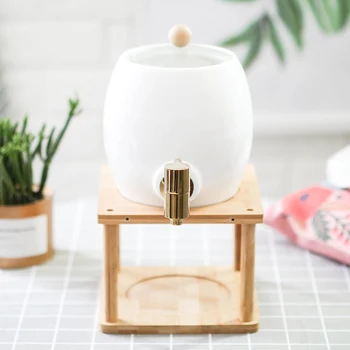 Ceramic Wine Barrel high temperature resistant boiling water cooler household large capacity faucet kettle WJ022418
Ceramic Wine Barrel high temperature resistant boiling water cooler household large capacity faucet kettle WJ022418