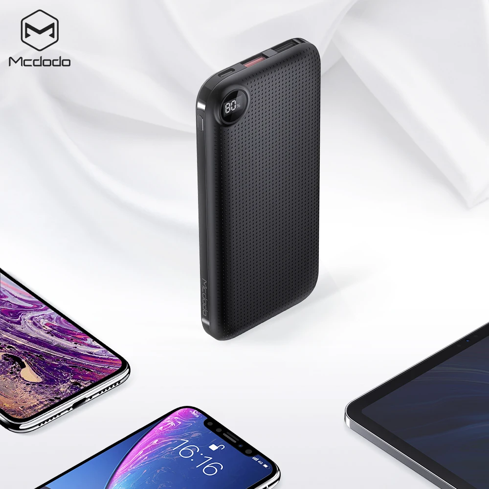 MCDODO New Style Large-Volume PD + QC Power Bank 10000 Miliamps Digital Power Bank Logo Customized Gifts
MCDODO New Style Large-Volume PD + QC Power Bank 10000 Miliamps Digital Power Bank Logo Customized Gifts