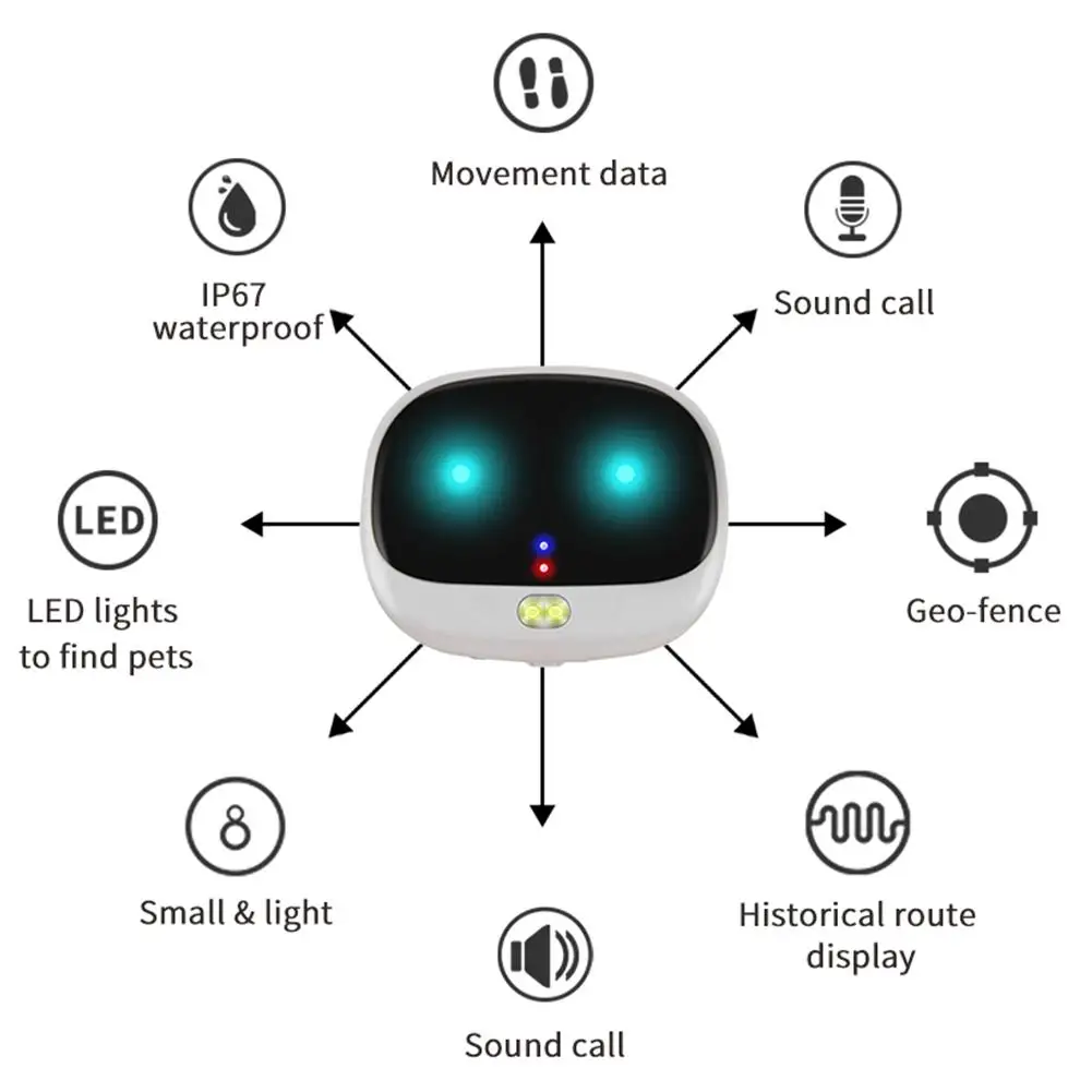 2G Pet GPS Locator Anti-Lost GPS Tracker Bluetooth Tracer For Pet Dog Cat Keys Alarm Tracker Finder Equipment Tools
2G Pet GPS Locator Anti-Lost GPS Tracker Bluetooth Tracer For Pet Dog Cat Keys Alarm Tracker Finder Equipment Tools