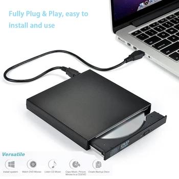 External DVD ROM Optical Drive USB 2.0 CD/DVD-ROM CD-RW Player Burner Slim Portable Reader Recorder Portatil for Laptop
External DVD ROM Optical Drive USB 2.0 CD/DVD-ROM CD-RW Player Burner Slim Portable Reader Recorder Portatil for Laptop