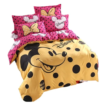 Yellow Pink Mickey Mouse Butterfly Bed Linens Twin Size Bedding Set for Girls Room Children's Quilt Duvet Covers Queen Polka Dot
Yellow Pink Mickey Mouse Butterfly Bed Linens Twin Size Bedding Set for Girls Room Children's Quilt Duvet Covers Queen Polka Dot