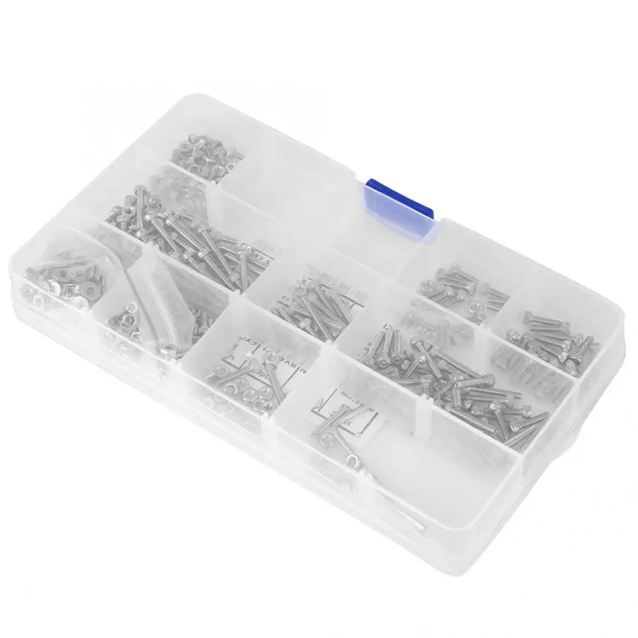 662 Pcs/set Screw M2.5 Socket Screw+Flat Washer+Spring Washer+Nut+Tool Set tornillos de plastico
662 Pcs/set Screw M2.5 Socket Screw+Flat Washer+Spring Washer+Nut+Tool Set tornillos de plastico