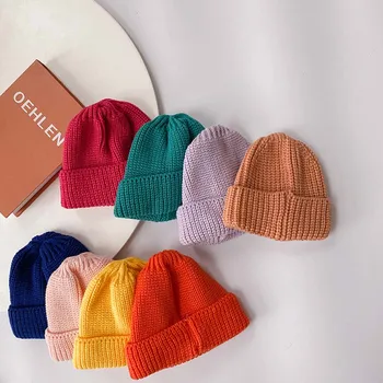 2020 Children's hat candy color knitted hat solid color Korean autumn and winter warm hat baby lovely cotton wool hat 3-41
2020 Children's hat candy color knitted hat solid color Korean autumn and winter warm hat baby lovely cotton wool hat 3-41