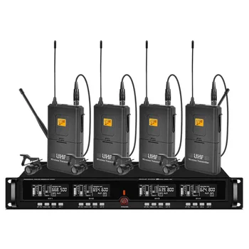 Professional UHF Wireless Microphone Four Lapel Clip Microphone Stage School Church Microphone Wireless
Professional UHF Wireless Microphone Four Lapel Clip Microphone Stage School Church Microphone Wireless