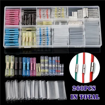 260PCS Soldering Sleeve Tube Splice Terminal+Heat Shrink Butt Terminals Wire Connector+Non-insulated Bare Wire Connectors Kit
260PCS Soldering Sleeve Tube Splice Terminal+Heat Shrink Butt Terminals Wire Connector+Non-insulated Bare Wire Connectors Kit