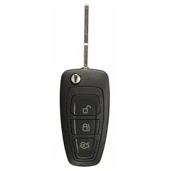 3 Buttons Uncut Remote Key with 4D63 Chip for Ford Focus C-MAX Mondeo Fiesta Black
3 Buttons Uncut Remote Key with 4D63 Chip for Ford Focus C-MAX Mondeo Fiesta Black