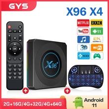 Tv box android X96 X4 Amlogic S905X4 Smart TV Box Android 11 4G 64G Wifi Youtube AV1 Media Player TVBOX 8K Set top box
Tv box android X96 X4 Amlogic S905X4 Smart TV Box Android 11 4G 64G Wifi Youtube AV1 Media Player TVBOX 8K Set top box