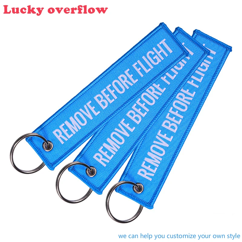 Luckyoverflow Remove Before Flight Fashion Tags Keychain Keyring Rectangle Polyester Embroidery Message 13*3CM Multicolor CE0912
Luckyoverflow Remove Before Flight Fashion Tags Keychain Keyring Rectangle Polyester Embroidery Message 13*3CM Multicolor CE0912