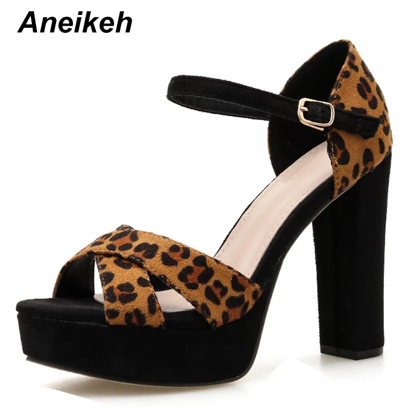 Aneikeh Leopard Print Gladiator Sandals Woman Peep Toe Platforms High Heels 2020 Fashion Ankle Strap Pumps Party Nightclub Shoes
Aneikeh Leopard Print Gladiator Sandals Woman Peep Toe Platforms High Heels 2020 Fashion Ankle Strap Pumps Party Nightclub Shoes