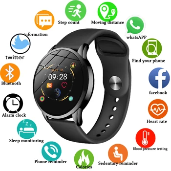 LIGE Smart Watch Women Blood Pressure Heart Rate Monitor Fitness tracker Sport Smart Band Alarm clock reminder Smart wristband
LIGE Smart Watch Women Blood Pressure Heart Rate Monitor Fitness tracker Sport Smart Band Alarm clock reminder Smart wristband