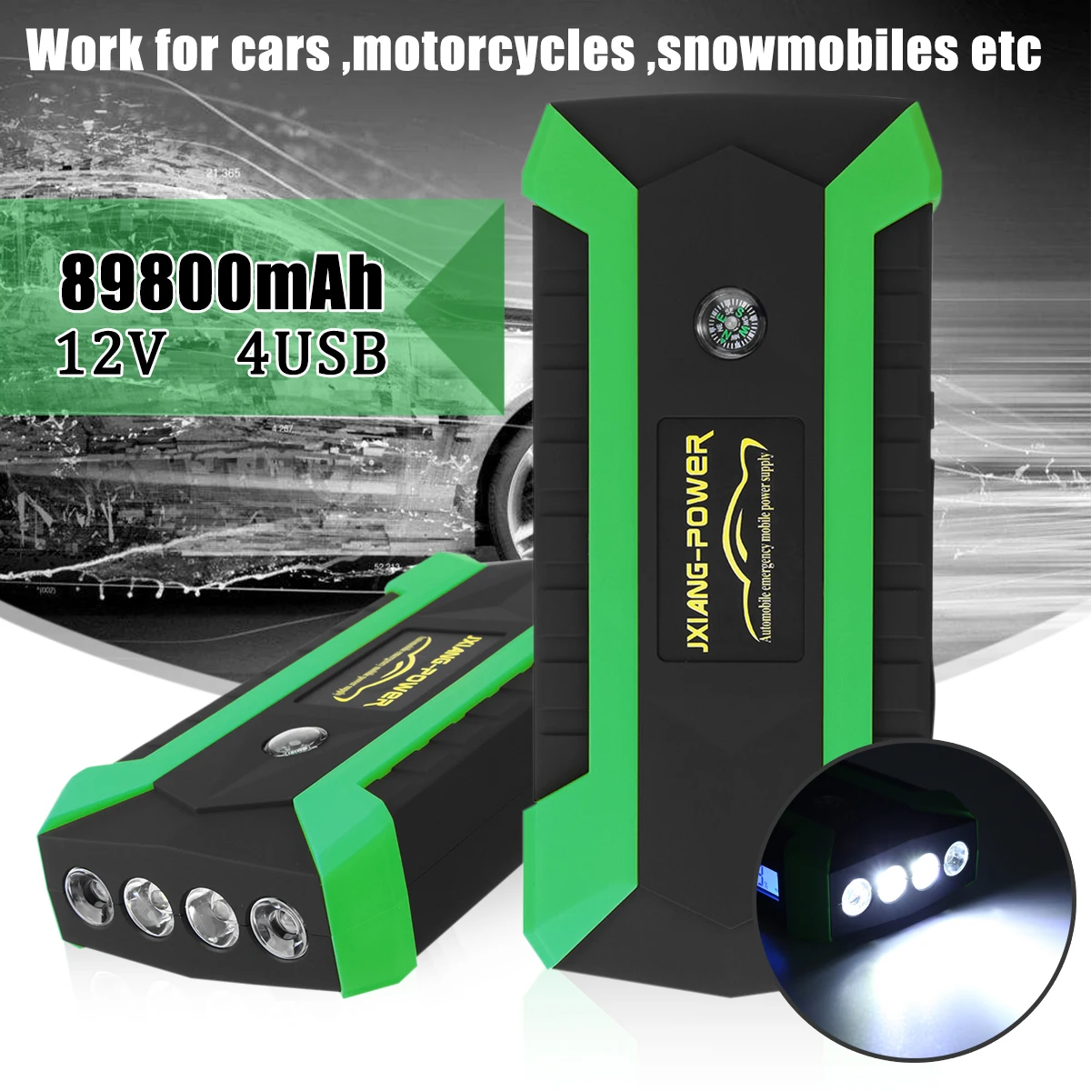 89800mAh Car Jump Starter Power Bank 600A Portable Car Battery Booster Charger 12V Starting Device Petrol Diesel Car Starter
89800mAh Car Jump Starter Power Bank 600A Portable Car Battery Booster Charger 12V Starting Device Petrol Diesel Car Starter