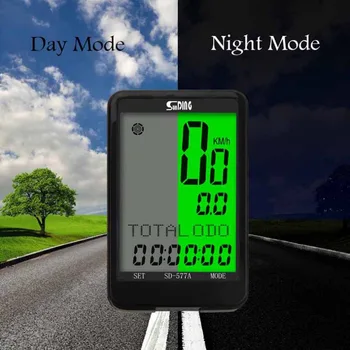 Sunding Waterproof LCD Large Screen Cycling Bike Bicycle Speedometer Wired Wireless Computer Stopwach Odometer Green Backlight
Sunding Waterproof LCD Large Screen Cycling Bike Bicycle Speedometer Wired Wireless Computer Stopwach Odometer Green Backlight