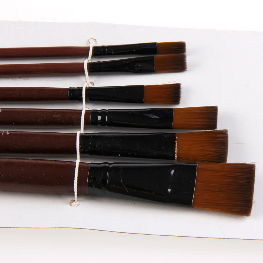 1 Set/6 Pcs Artists Brushes Nylon Acrylic Oil Paint Brushes For Artist Supplies Watercolor Set Painting Supplies 
1 Set/6 Pcs Artists Brushes Nylon Acrylic Oil Paint Brushes For Artist Supplies Watercolor Set Painting Supplies