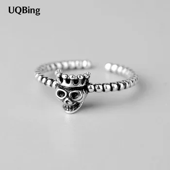 2019 New Style 925 Sterling Silver Retro Skull Rings Open Finger Rings For Women Gifts Jewelry 
2019 New Style 925 Sterling Silver Retro Skull Rings Open Finger Rings For Women Gifts Jewelry