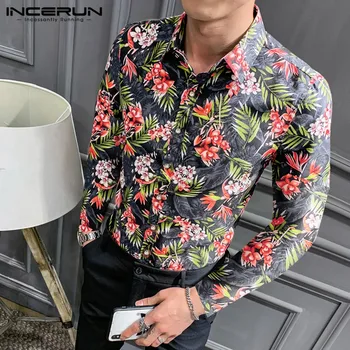 INCERUN Long Sleeve Men Floral Print Hawaiian Shirt Casual Fashion Vacation Chic Turn Down Collar Dress Shirts Men Chemise 2020
INCERUN Long Sleeve Men Floral Print Hawaiian Shirt Casual Fashion Vacation Chic Turn Down Collar Dress Shirts Men Chemise 2020