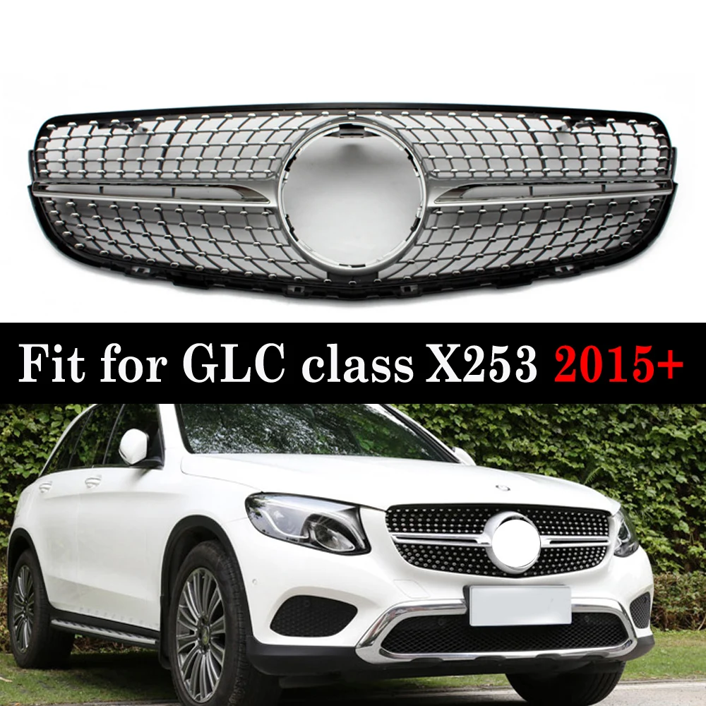Front Racing Grill Diamond Grille for Mercedes GLC class X253 GLC200 GLC250 GLC300 GlC450 2016+ 
Front Racing Grill Diamond Grille for Mercedes GLC class X253 GLC200 GLC250 GLC300 GlC450 2016+