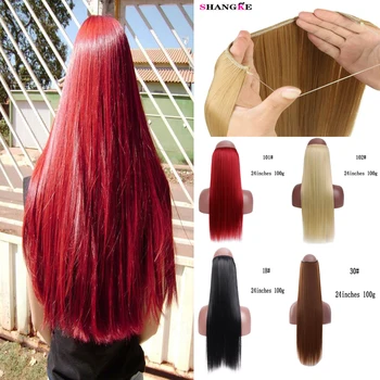 SHANGKE 24 Inch Invisible Natural hair extensions No clip Invisible hair line Synthetic hair extensions Fake hair with hair line
SHANGKE 24 Inch Invisible Natural hair extensions No clip Invisible hair line Synthetic hair extensions Fake hair with hair line