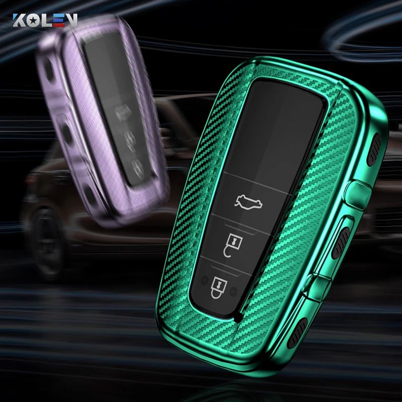 TPU Carbon Fiber Car Remote Key Case Cover Shell For Toyota Camry Corolla RAV4 CHR Prodo Avalon Land Cruiser Prius 2 3 4 Buttons
TPU Carbon Fiber Car Remote Key Case Cover Shell For Toyota Camry Corolla RAV4 CHR Prodo Avalon Land Cruiser Prius 2 3 4 Buttons