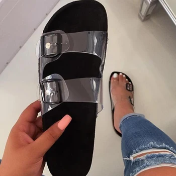 2020 New Transparent Jelly Candy Color Female Beach Slippers Women Sexy Flat Slides Soles Roman Style Women's Buckle Slippers
2020 New Transparent Jelly Candy Color Female Beach Slippers Women Sexy Flat Slides Soles Roman Style Women's Buckle Slippers