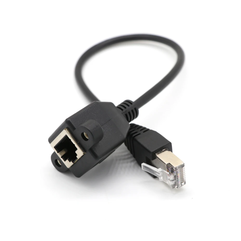 RJ45 Male To Female Network Extension Cable Ethernet Connector Cord 30cm RJ45 Male To Female Network Extension Cable Ethernet Connector Cord 30cm