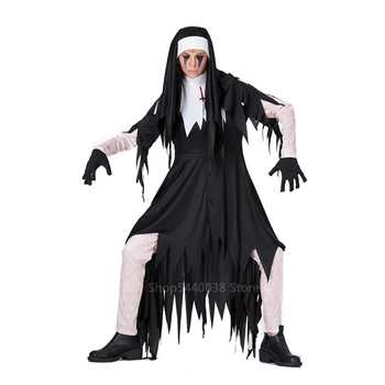 Halloween Carnival Party Cosplay Costumes for Women Adult Dress Zombie Monastery Nun Bloody Scary Performance Clothing
Halloween Carnival Party Cosplay Costumes for Women Adult Dress Zombie Monastery Nun Bloody Scary Performance Clothing