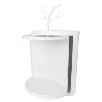 Toilet Bag Multi-Functional Rotating Wall Corner Storage Rack Bathroom Tool Makeup Storage Box Shelf (White Single Layer) c
Toilet Bag Multi-Functional Rotating Wall Corner Storage Rack Bathroom Tool Makeup Storage Box Shelf (White Single Layer) c