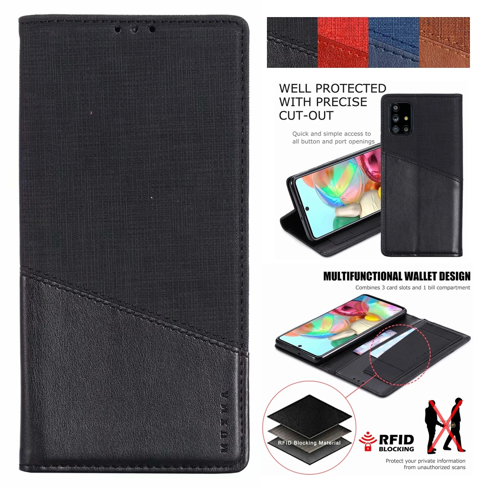 MUXMA Canvas Leather Magnetic Flip Wallet Card Slot Stand Case For Samsung Galaxy S20 Plus Ultra A51 A71 Shockproof Phone Cover
MUXMA Canvas Leather Magnetic Flip Wallet Card Slot Stand Case For Samsung Galaxy S20 Plus Ultra A51 A71 Shockproof Phone Cover