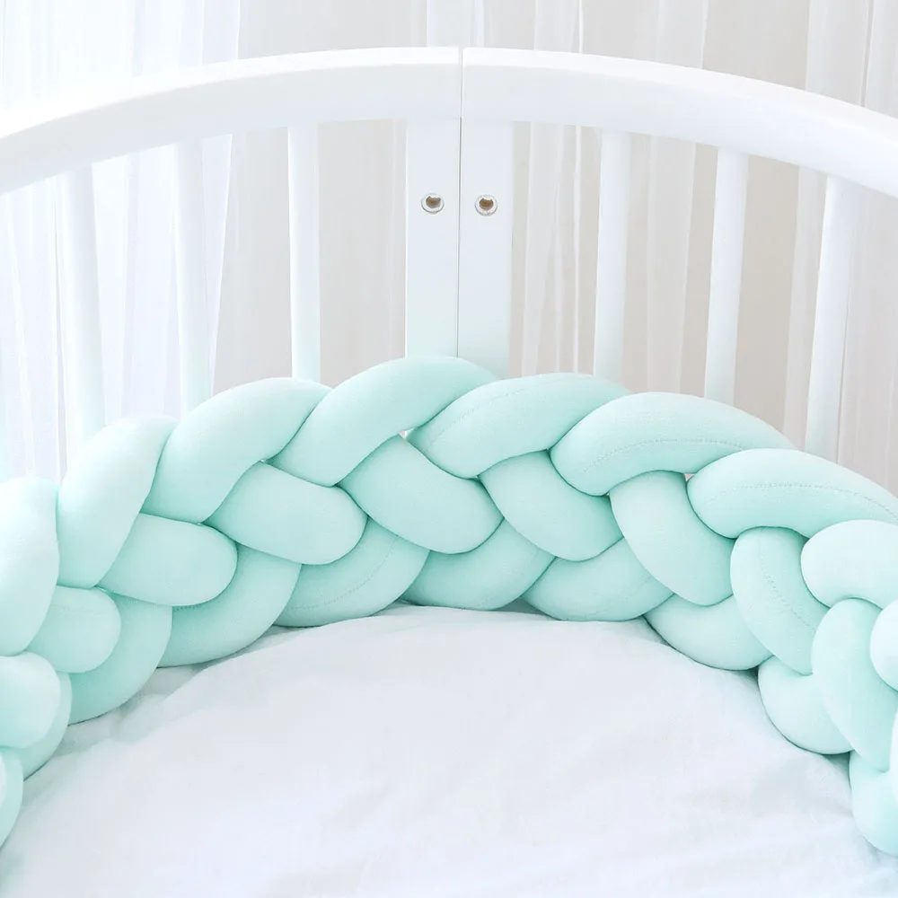 CYSINCOS Baby Bed Bumper 4 Strands Knotted Braided Bumper Crib Bumper Soft Cotton Knot Pillow Pad Crib Protector Baby Decor Room
CYSINCOS Baby Bed Bumper 4 Strands Knotted Braided Bumper Crib Bumper Soft Cotton Knot Pillow Pad Crib Protector Baby Decor Room