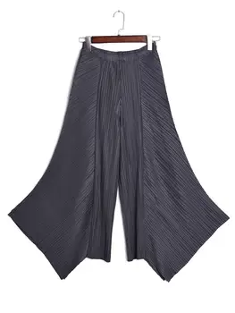 2019 Female Pleated High Waist Wide Leg Pants Solid Women Clothes Asymmetrical Loose Trousers
2019 Female Pleated High Waist Wide Leg Pants Solid Women Clothes Asymmetrical Loose Trousers