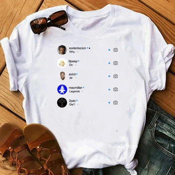 ALL LEGENDS DIE YOUNG Graphic tees women summer top Xxxtentacion Lil Peep print Punk hip hop white t shirt tumblr tshirt
ALL LEGENDS DIE YOUNG Graphic tees women summer top Xxxtentacion Lil Peep print Punk hip hop white t shirt tumblr tshirt