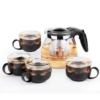 One Button Filter Teapot Convenient Kettle Cup Heat Resistant Glass Teapot Indoor Office Coffee Teaware with Strainer Tea Set
One Button Filter Teapot Convenient Kettle Cup Heat Resistant Glass Teapot Indoor Office Coffee Teaware with Strainer Tea Set