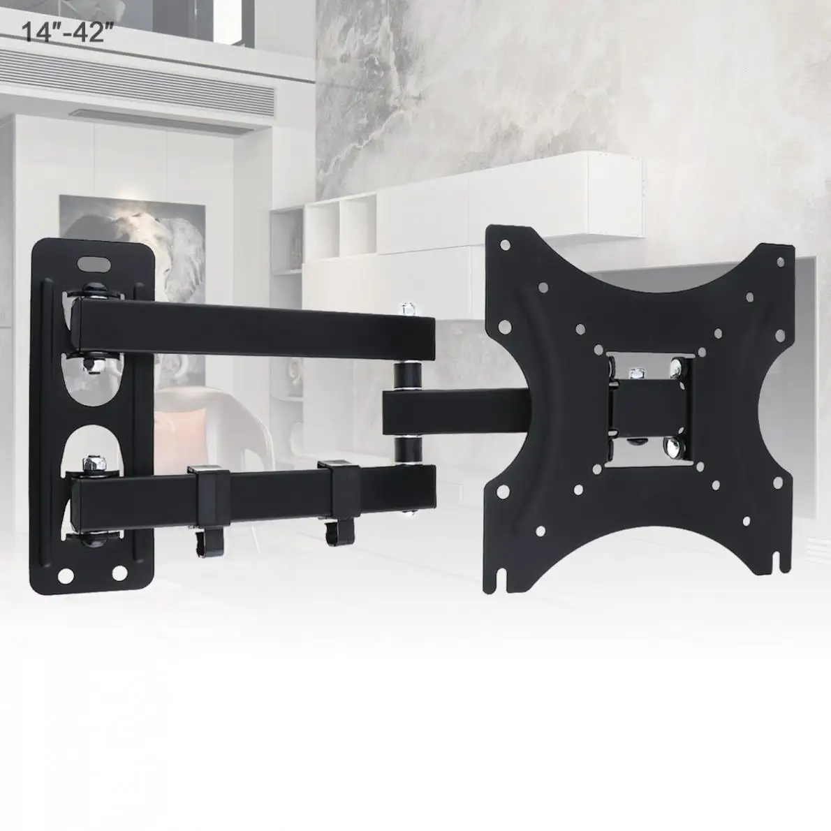 Universal 35KG Adjustable TV Wall Mount Bracket Support 15 Degrees Tilt with Cable Clip for 14 - 42 Inch LCD LED Monitor
Universal 35KG Adjustable TV Wall Mount Bracket Support 15 Degrees Tilt with Cable Clip for 14 - 42 Inch LCD LED Monitor