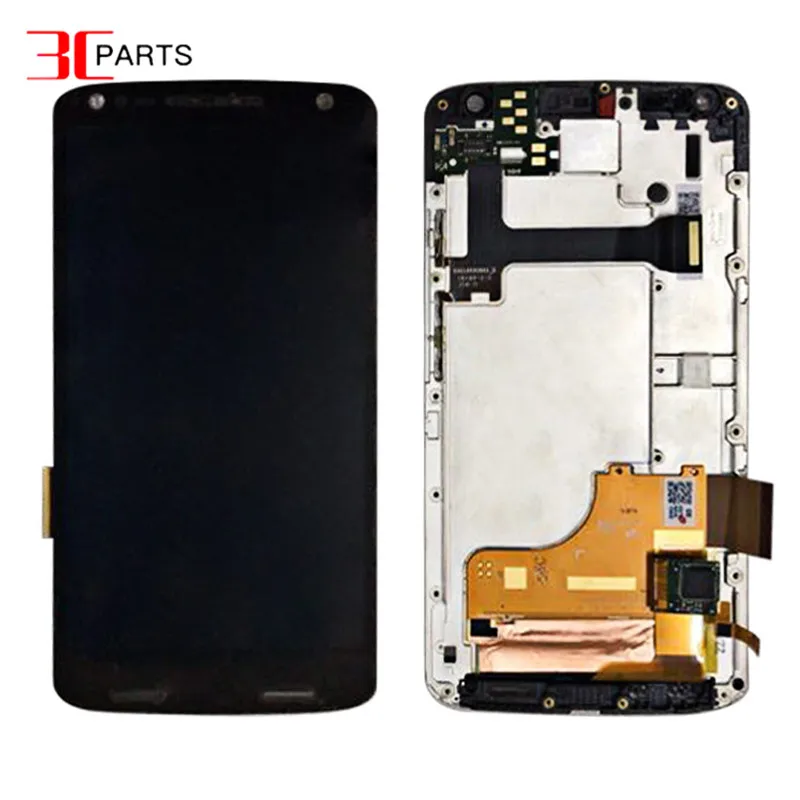 For Motorola moto x force Display XT1580 LCD Screen With Touch Digitizer Assembly with frame Free Shipping |