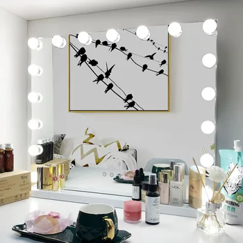 LED 12V Makeup Mirror Light Bulb Hollywood Vanity Lights Stepless Dimmable Wall Lamp 6 10 14Bulbs Kit for Dressing Table
LED 12V Makeup Mirror Light Bulb Hollywood Vanity Lights Stepless Dimmable Wall Lamp 6 10 14Bulbs Kit for Dressing Table