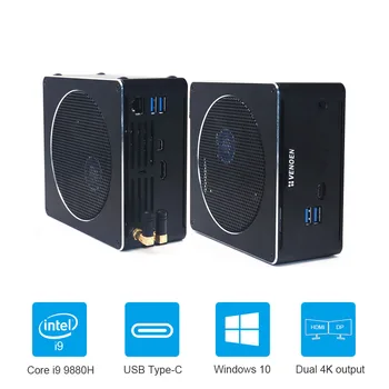 Tiny i9 9880H Factor computer Intel core i5 i7 8300H 8750H Xeon E-2176M Linux Mini PC With ddr4 32GB M.2 PCIE HD Mini DP Type-C
Tiny i9 9880H Factor computer Intel core i5 i7 8300H 8750H Xeon E-2176M Linux Mini PC With ddr4 32GB M.2 PCIE HD Mini DP Type-C
